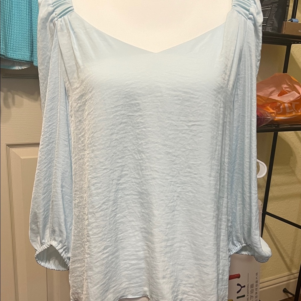 Vince Camuto Sky Blue Blouse